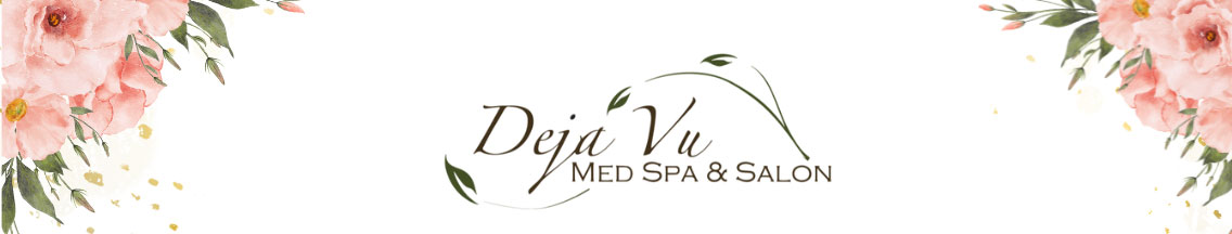 Deja Vu Med Spa and Salon header logo.